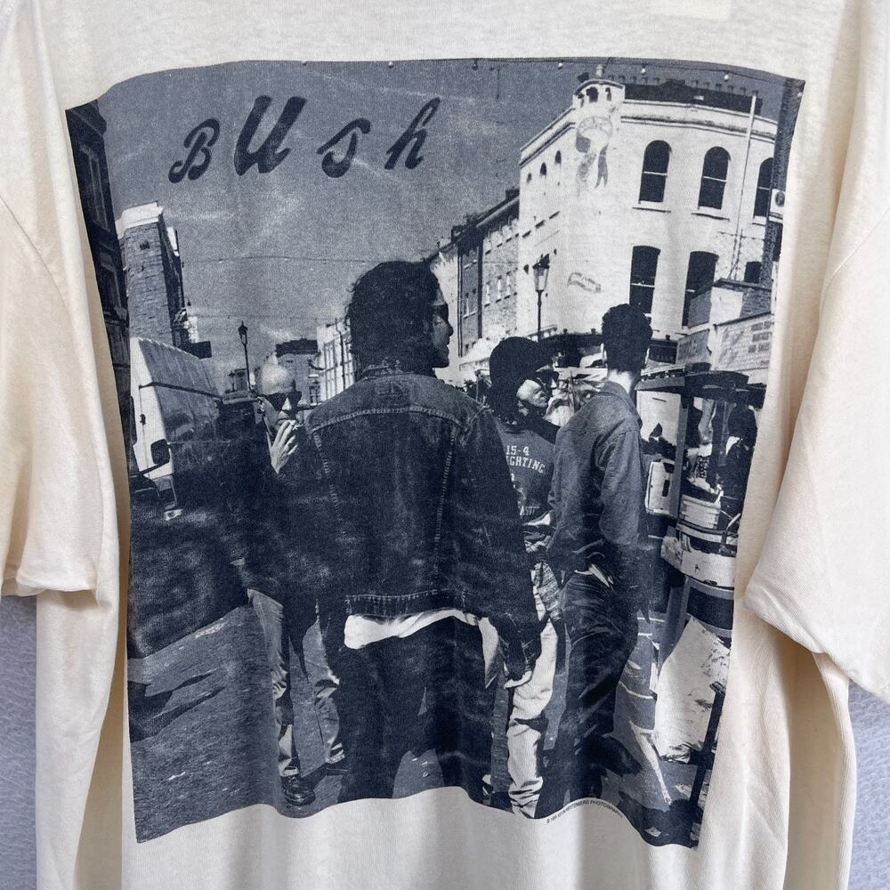 BUSH Shirt Adult XL 90s Band Kevin Westenberg Promo Gavin Rossdale GIANT TULTEX - Picture 4 of 16
